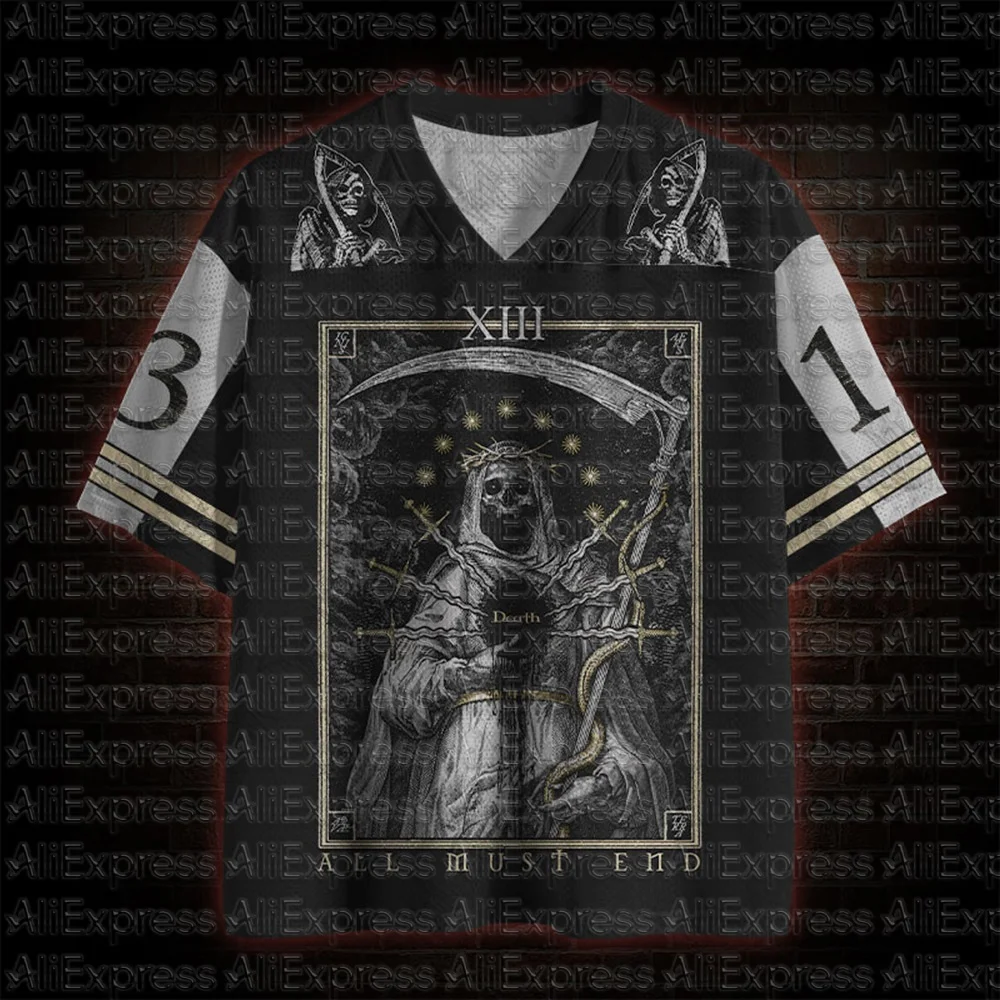 2026 New Movie Sports Fashion Adult and Children's Short Sleeve V-neck Street Eye Clothing Gothic Style Horror Fans Gift