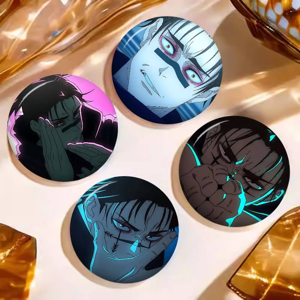 Cartoon Choso Jujutsu Kaisen Anime Figure Icon Badge Handmade Tinplate Brooch for Backpack Clothes Chest Ornament Gifts