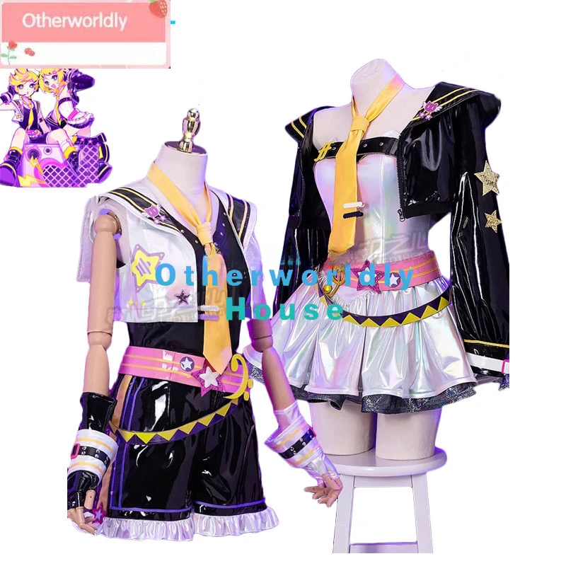 

Muse Dash Rin Len Cosplay Costumes Cute Party Suit Game Clothing Halloween Carnival Uniforms Custom Made