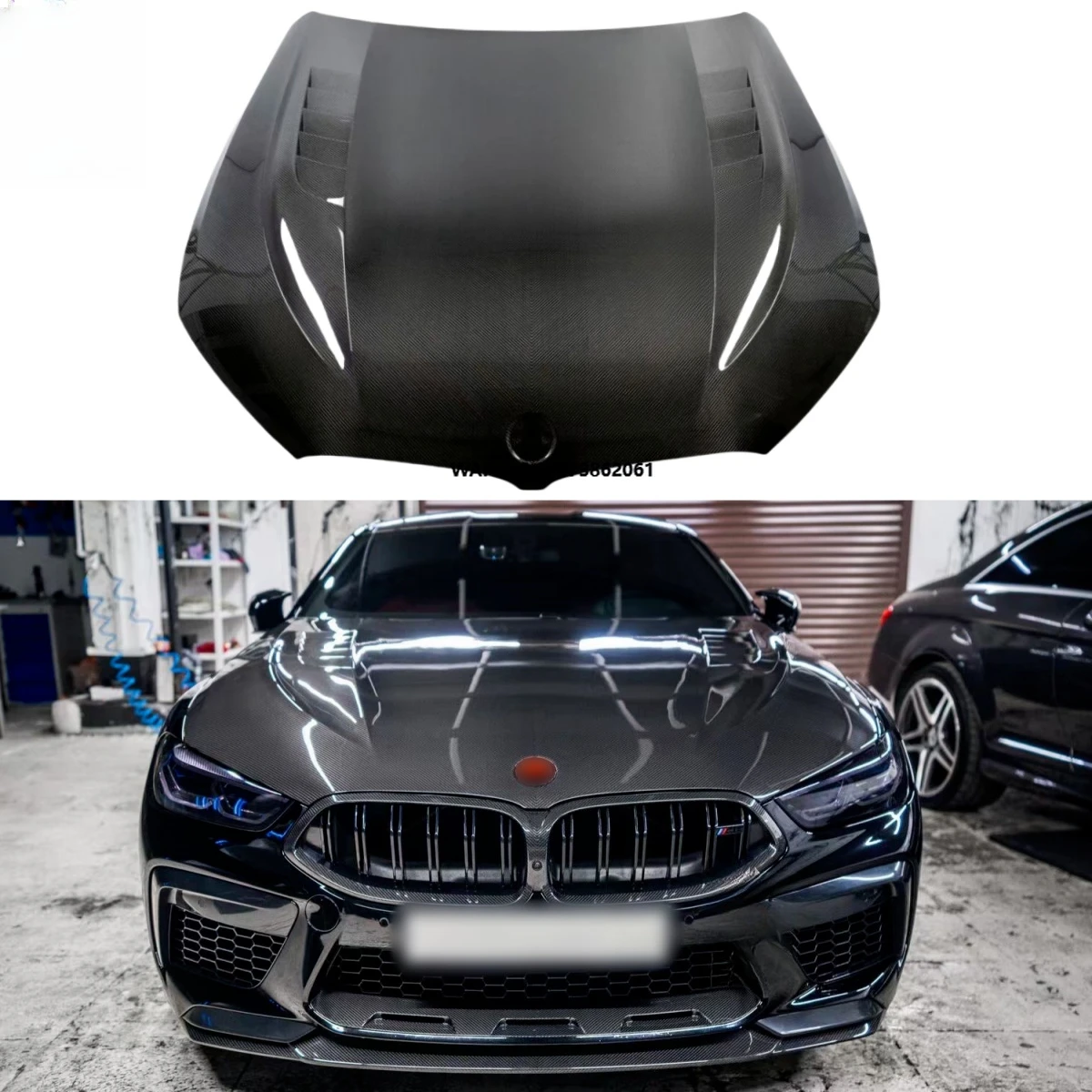 New G14 Carbon Fiber Front Hood Engine Bonnet for 8 Series G14 G15 G16 with Screws-Screw-On Retrofit Upgrade