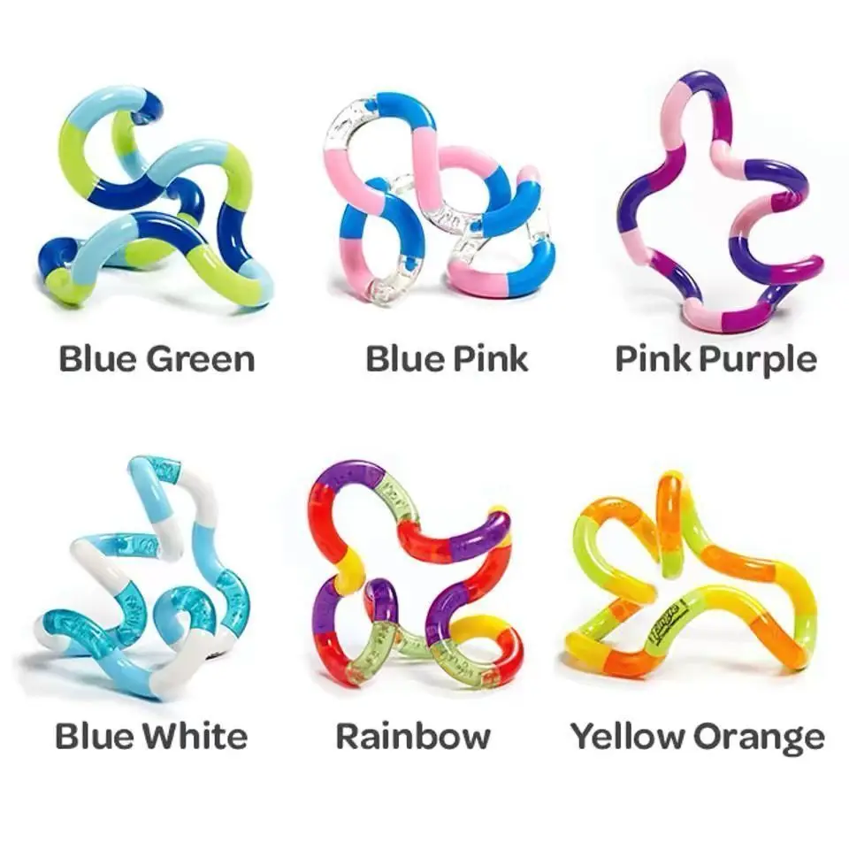 Tangle Twist Toy Children's Attention Training Educational Stress Relieving ADHD Toy Thinking Training Toy Funny Gift for Kids