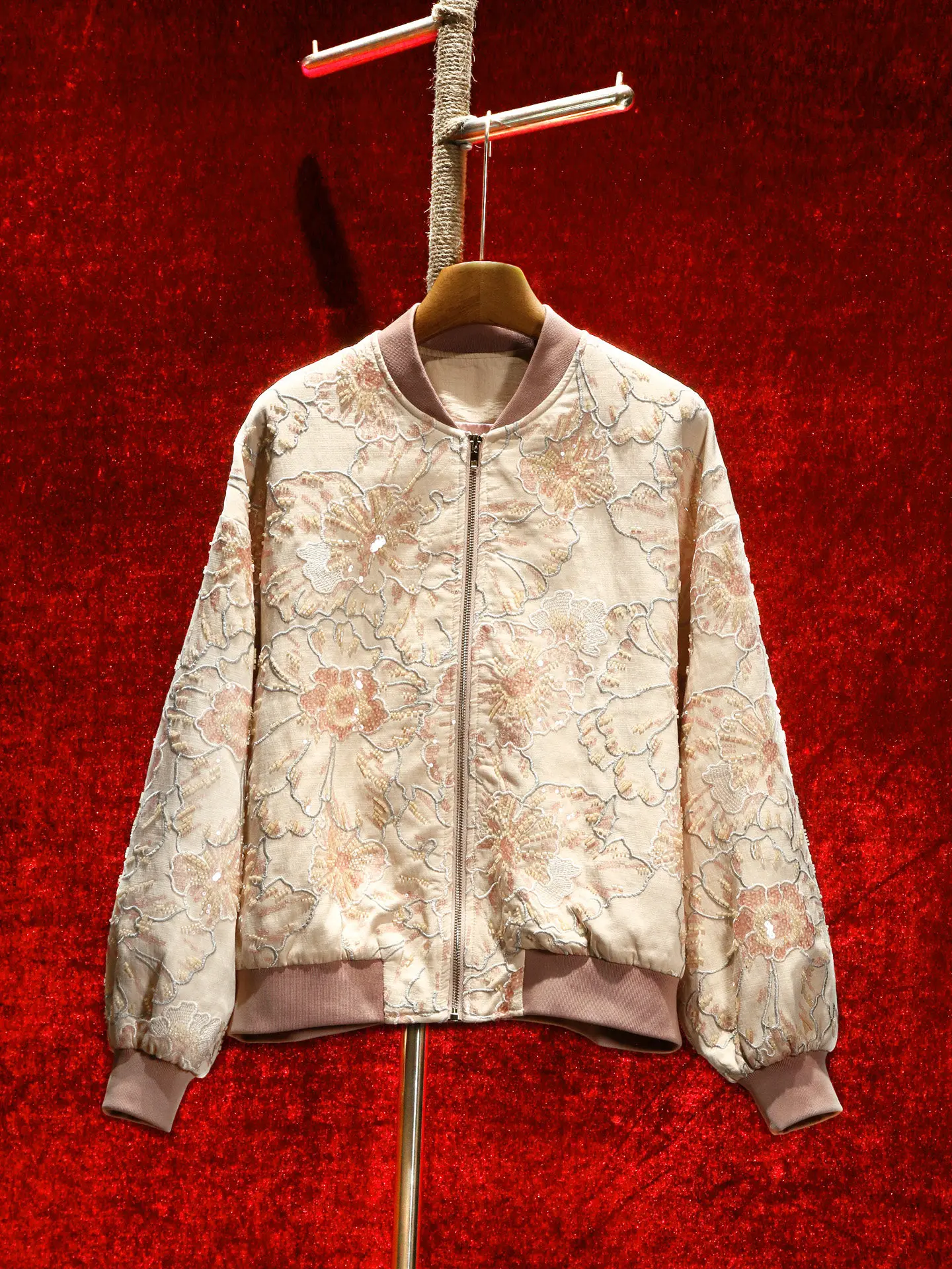 ZAMOR HIGH END Heavy Embroidery High-End Casual Versatile Elegant New Chinese Style Baseball Jacket Coat Women 2026 Autumn New