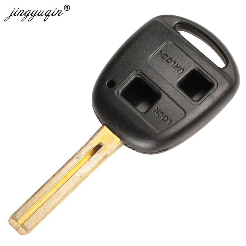 jingyuqin 2 Button Remote Key Case For Toyota Camry RAV4 Prado Corolla Tarago Avensis Avalon EHCO Land Cruiser Fob Shell