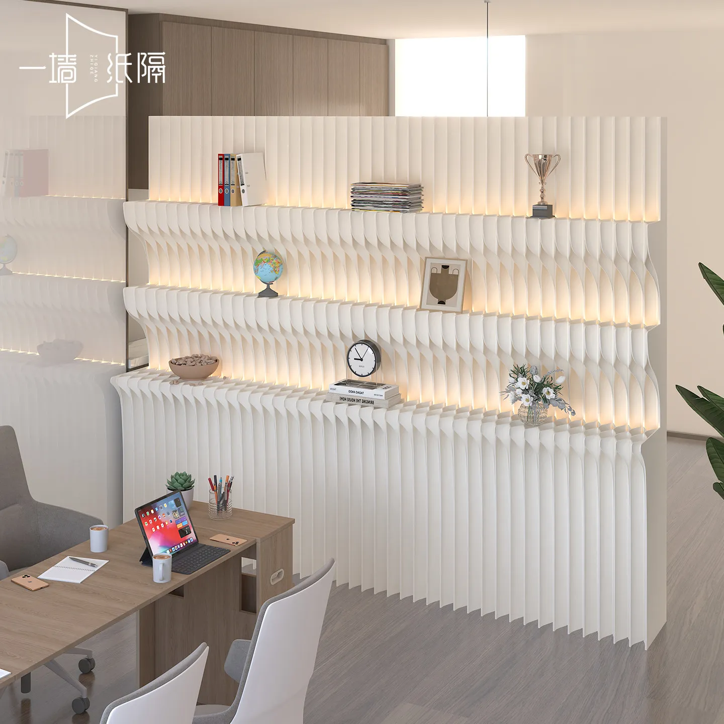 Screen Partition, Office Rack, No Punching, Change One Room To Two Rooms, Temporary Partition Wall, Beauty Salon, Paper Wall