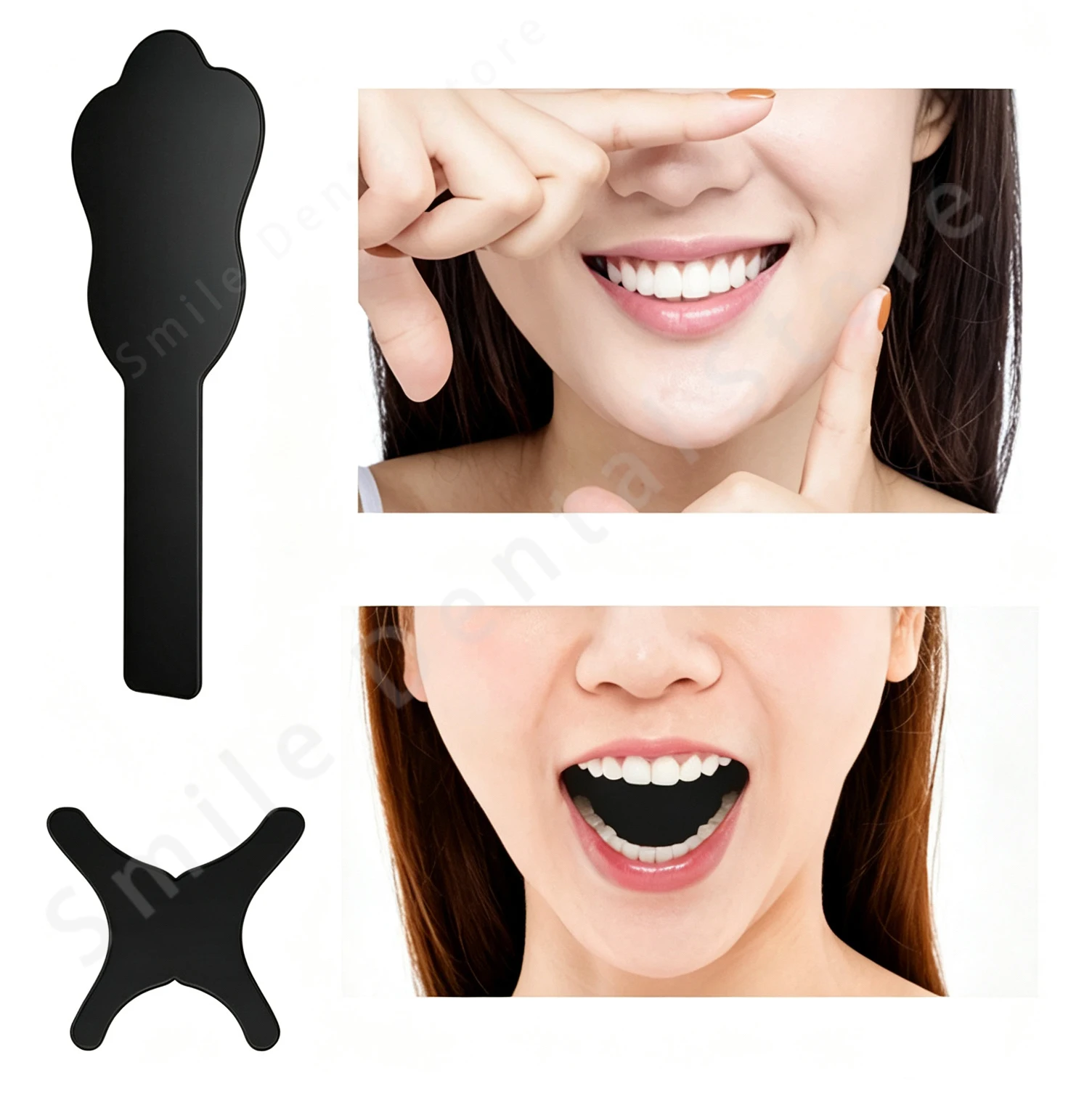 Autoclavable Silicone Dental Photo Contrast Plate Black Background Board Oral Cheek Palate For Intraoral Dental Photography