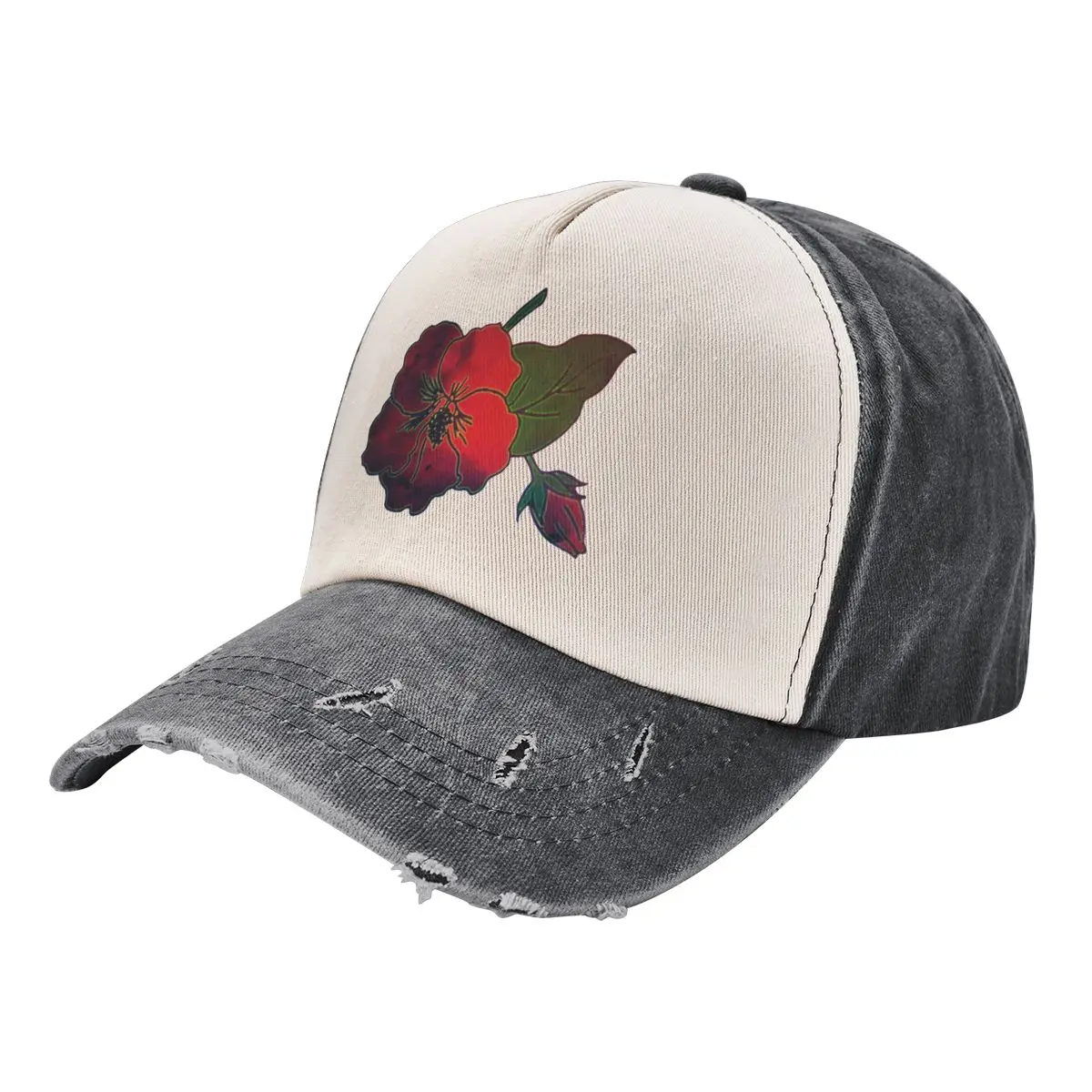 Flor de Maga Puerto Rican National Flower Baseball Cap hard hat Golf Hat Man Women's 2025 Men's