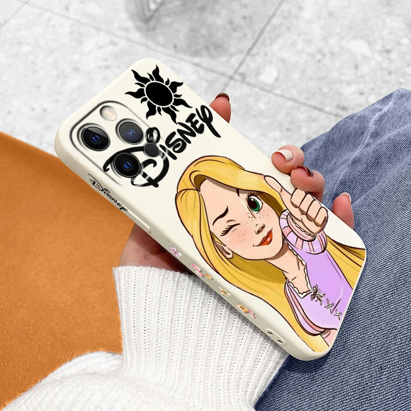 Rapunzel Tangled Adventure Liquid Left Rope For Apple iPhone 15 14 13 12 11 XS XR X 8 7 SE Pro Max Plus Mini Cover Phone Case