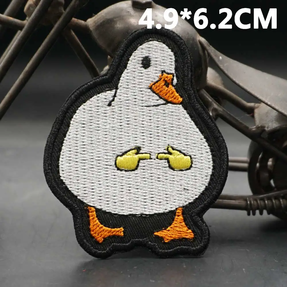 shy duck EMBROIDERY PATCH AA208