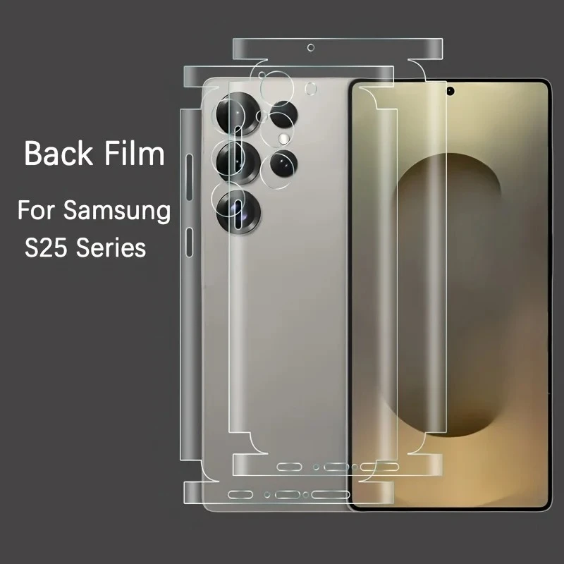 Full Cover Back Film Hydrogel Film for Samsung S25/24Ultra Plus Back Film  Soft Back Hydrogel Film Frame Protective Cover