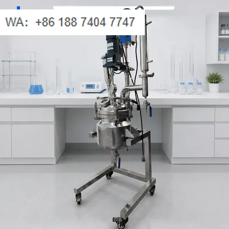 for Laboao 5L Standard Lab Jacketed Stainless Steel Stirred Reactor Vessel