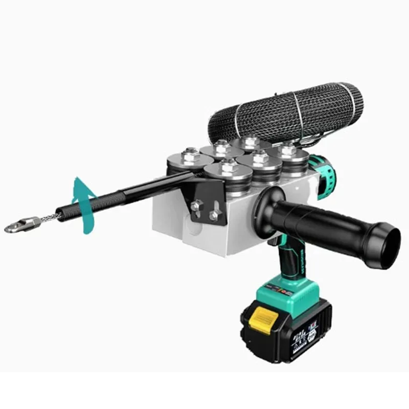 

NEW Electric Threading Machine Lead Wire ,Fully Automatic Threading Tool Water Electrician Wire Pulling Machine