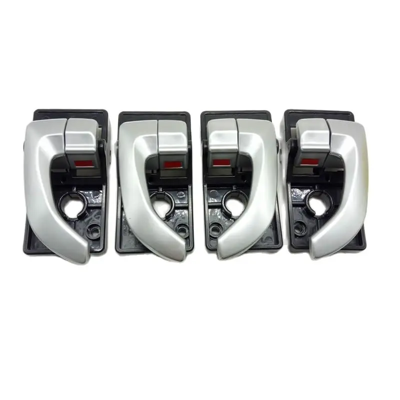 4PCS silver INTERIOR DOOR HANDLE FOR HYUNDAI TUCSON 2005-2009 2005 2006 2007 2008 2009