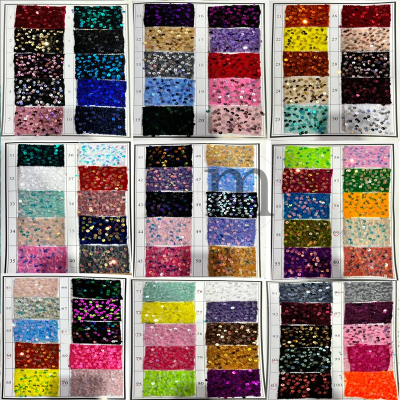 

Sequins Stretch Velvet Fabric For Customize