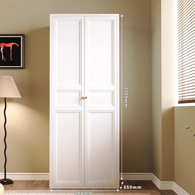 خزانة الملابس الحديثة الأساسية الثقيلة رخيصة خزانة خشبية خزانة غرفة النوم الأبيض طويل القامة Szafa Na Ubrania أثاث المنزل #5