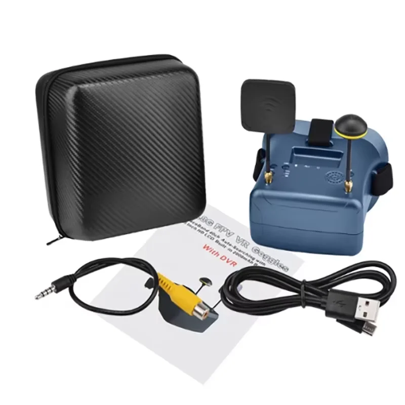 

FPV 4.3 inch 480 x 320 FPV Goggles Display Double Antenna 5.8G 40CH Built-in 3.7V 1200mAh Battery for RC Racing Drone Quadcopter