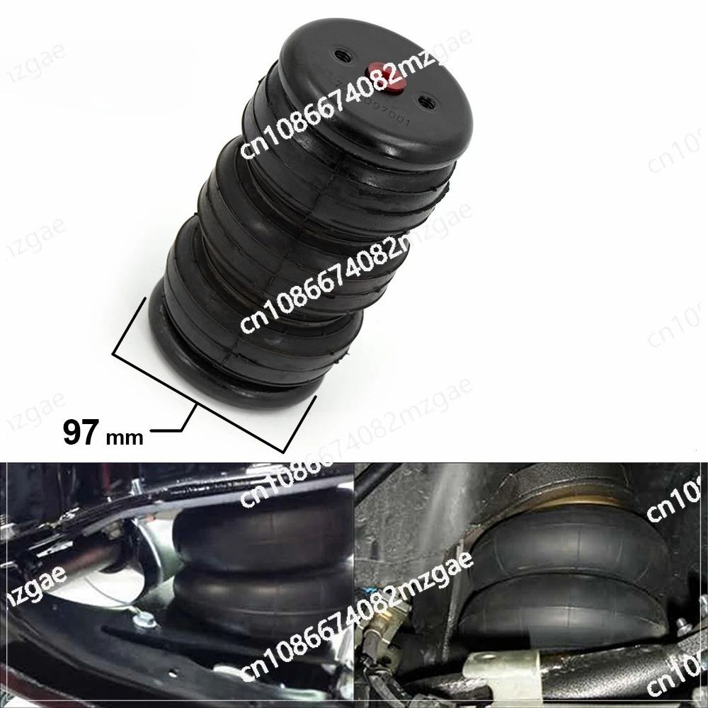

Single port 1/4 "npt air suspension 97mm truck shock absorber rubber airbag 3E2200