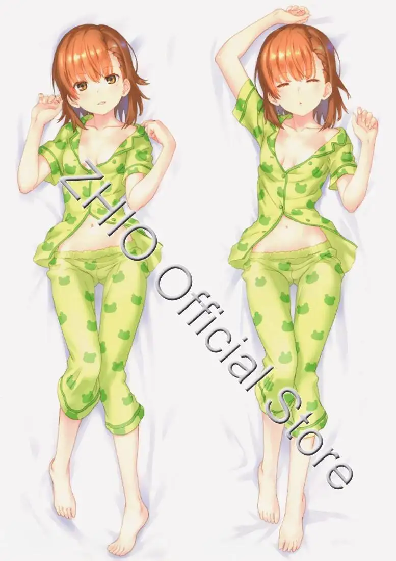 

A Certain Scientific Railgun Misaka Mikoto Dakimakura Waifu Pillow Case 2-Side Print Hing Body Anime Cushion Cover Gift Decor