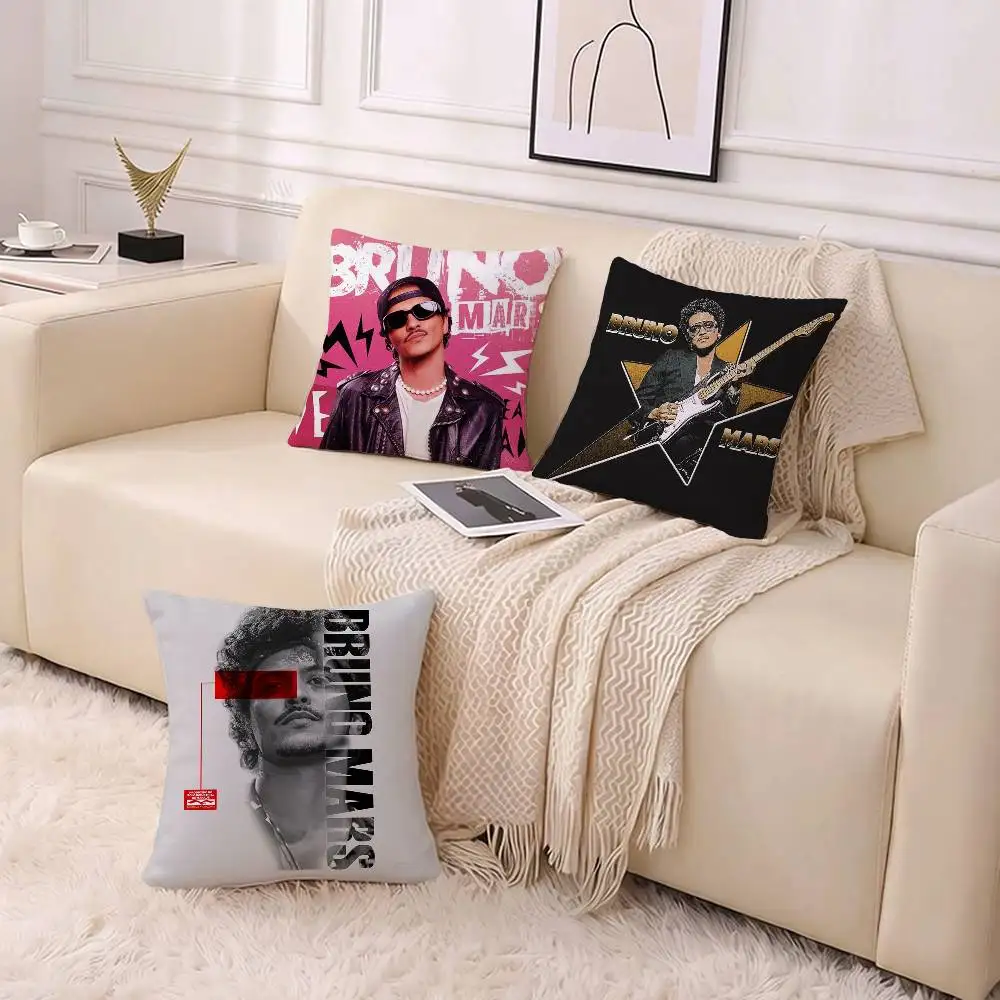 Singer B-Bruno Mars The Romantic Pillow Case Pattern Printed Pillowcase For Living Room Sofa Cushion Cover