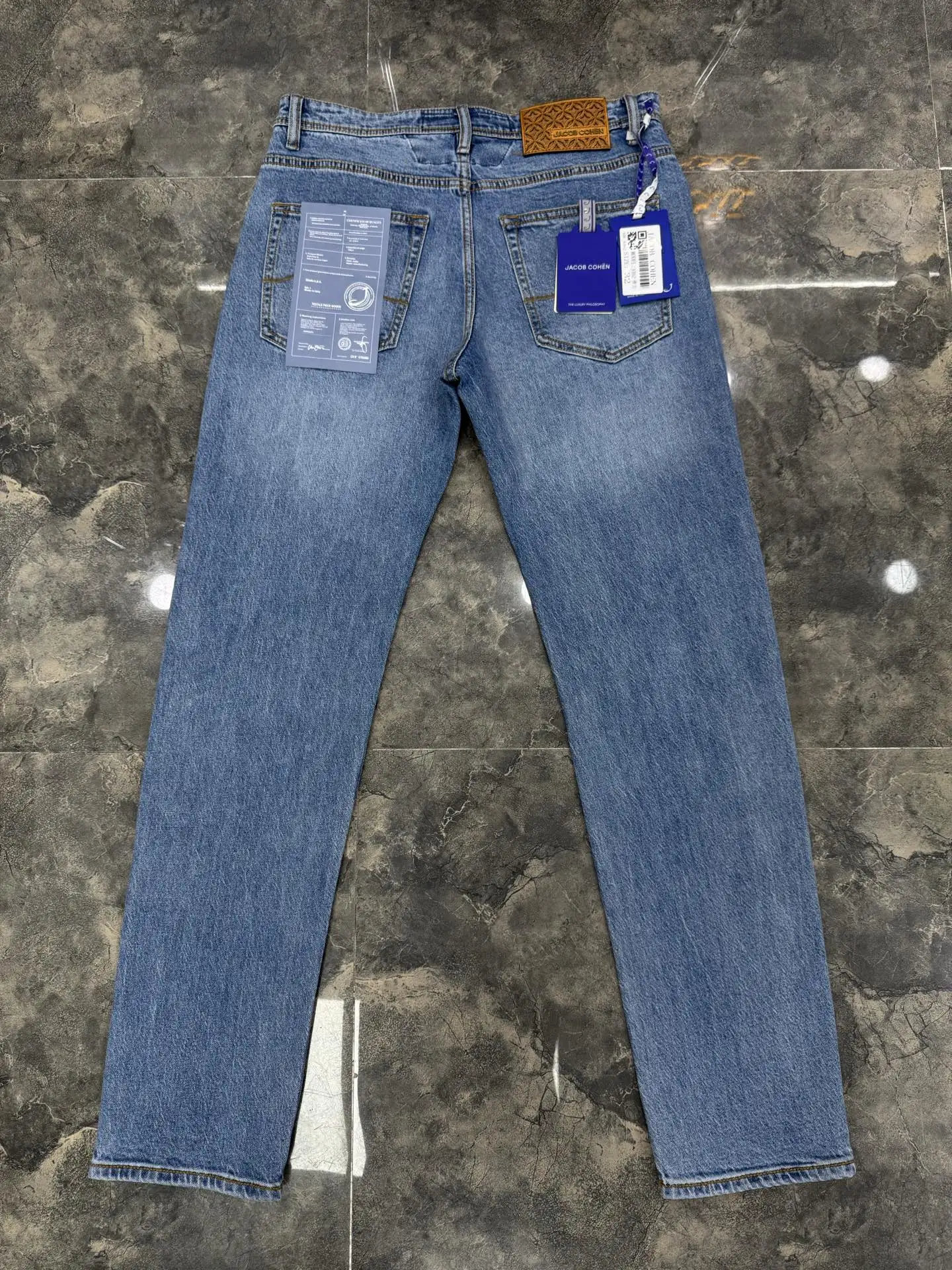 

BLLIYOSS Jeans Thin Cotton Men 2026 SS New Business Embroidery straight-leg Outdoors Pants Old Money High Quality SIZE 29-40
