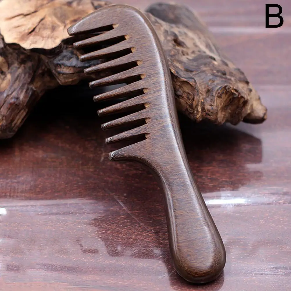 Wooden Salon Waist Fragrance Anti Static Long Wide Natural Tools Home Comb Massage Detangle Tooth Women Hair Sandalwood O1E5