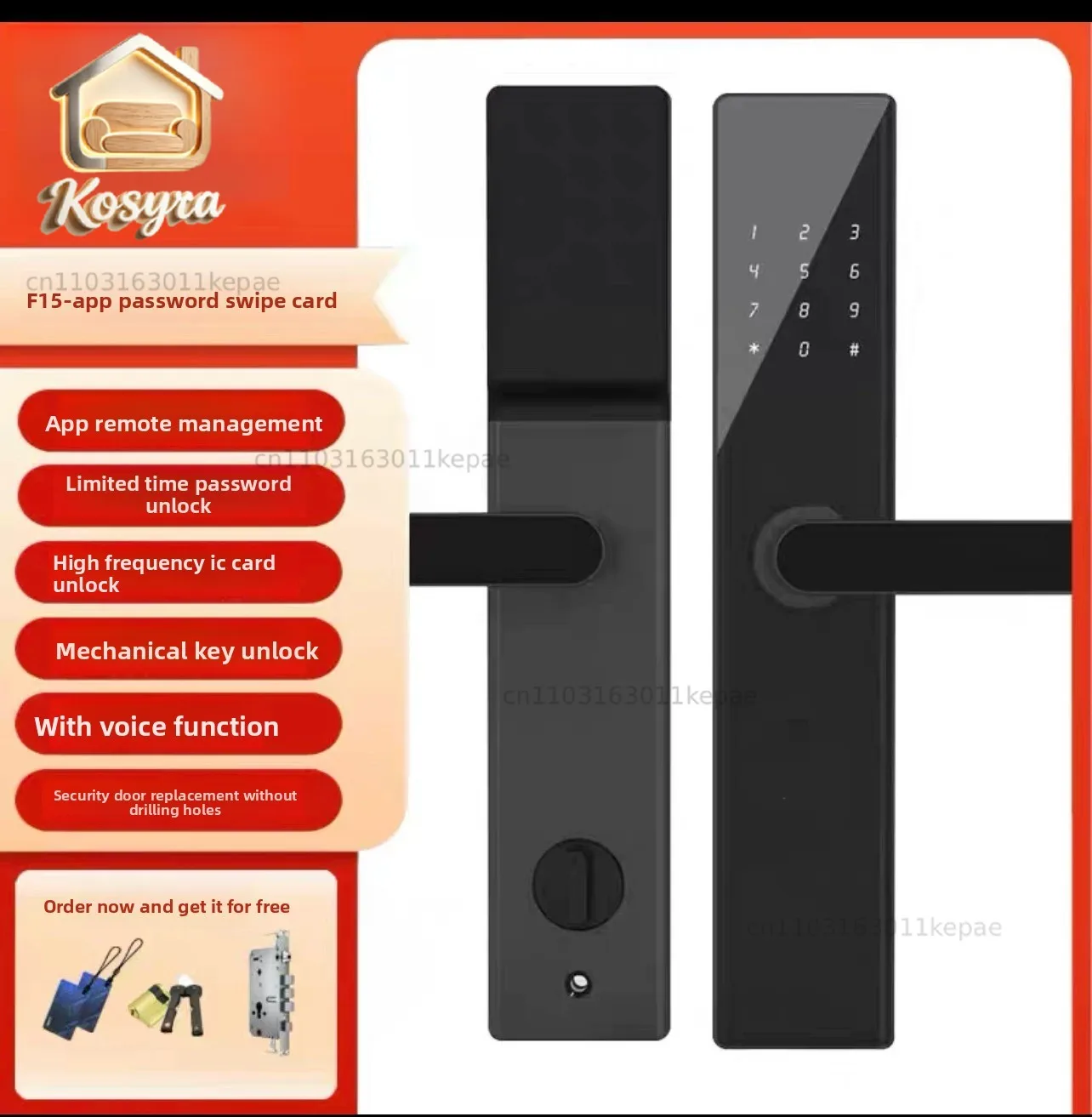 

Password Lock Homestay Apartment Rental Room Smart Lock Home Security Door