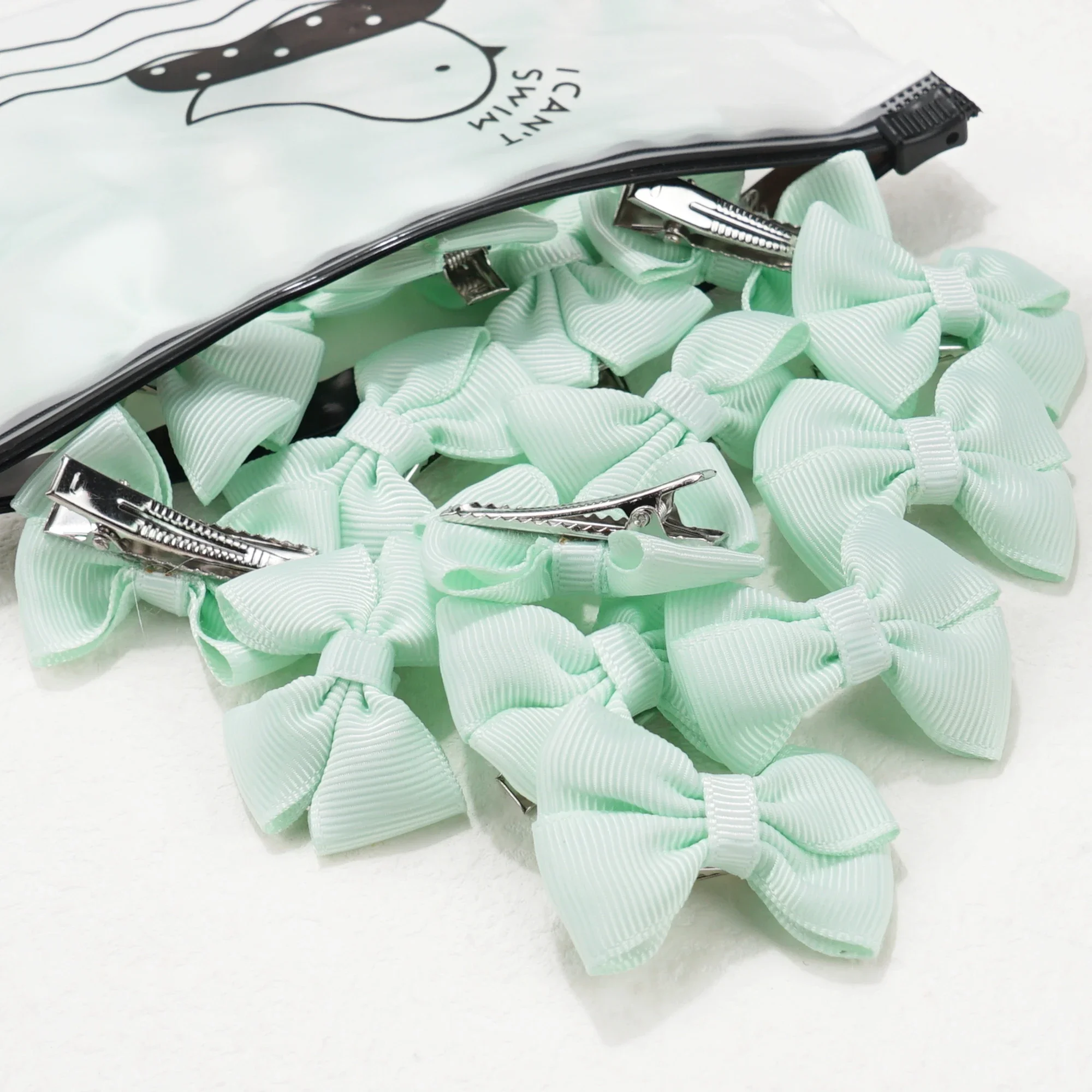 20 Pieces Baby Hair Clips 2 inches Hair Bows alligator Clips for Infant and Baby Girls in Pairs