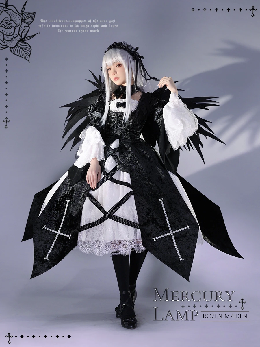 PRE-SALE Rozen Maiden Mercury Lamp Anime Cosplay Costumes Gothic Lolita Style Women Dress Halloween Costumes Cosplay Sets