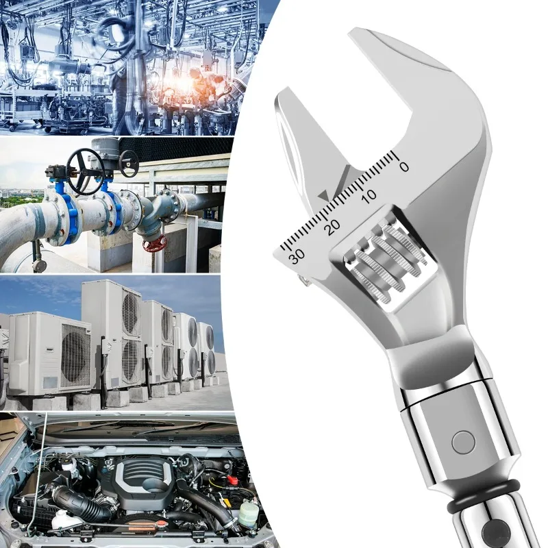 30mm steel open torque wrench head, bicycle torque wrench, manual tool, digital adjustable torque wrench, steel 5-25NM