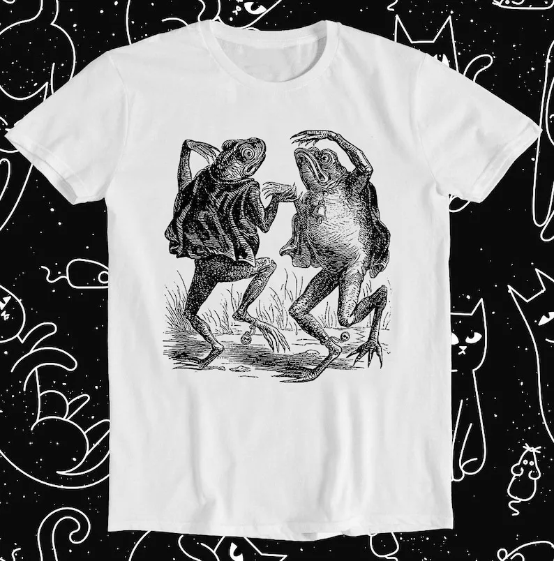 

Dancing Frog Toad Demons With Bells Japanese Art Tee Best Seller Retro Funny Meme Gift Tee T Shirt 1140