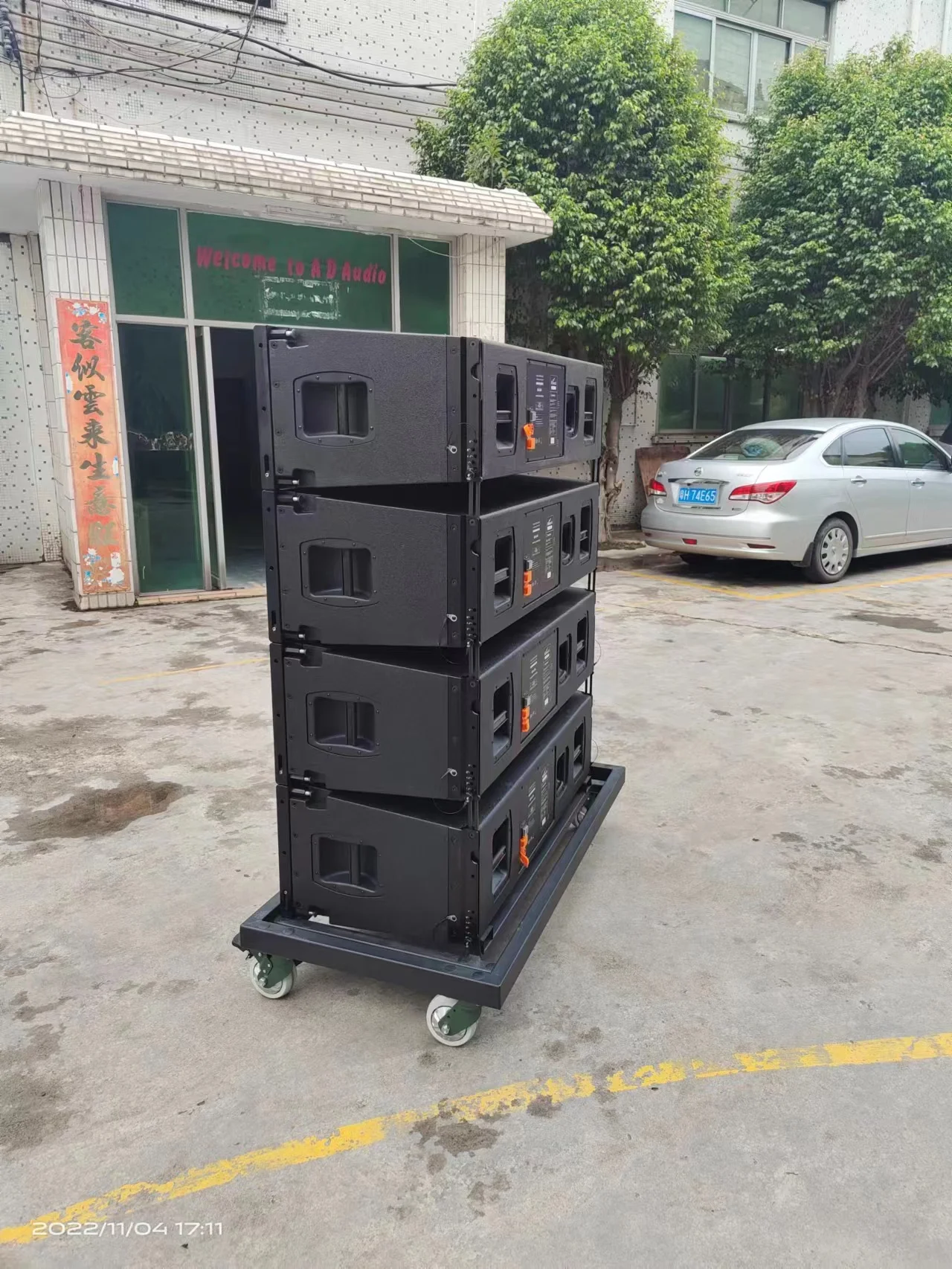 Sistema de altavoces line array doble activo de 3 vías de 12 pulgadas