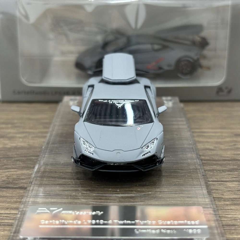 

Finclassically 1:64 Huracan с дорожным чемоданом GreyCollection, подарочная масштабная модель автомобиля