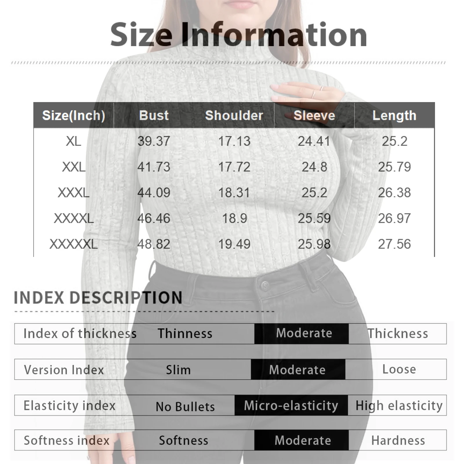 Plus Size Women's Solid Color knitted Sweater Autumn and Winter Long Sleeved Semi High Neck Knitted Pullover Top Casual Knitwear