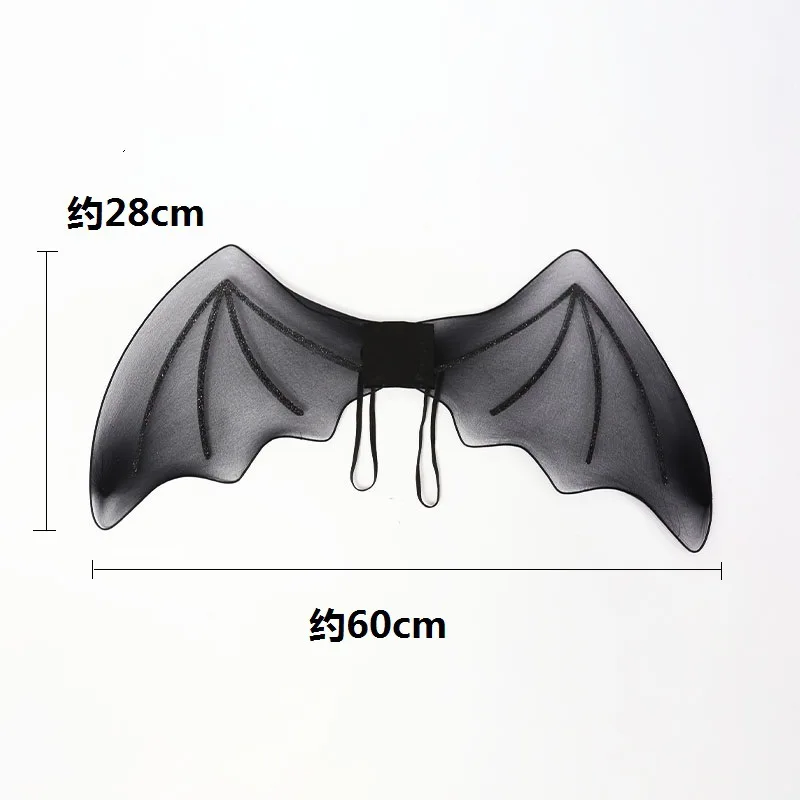 Halloween Demon Wings rekwizyty do Cosplay czarny nietoperz skrzydła występ na imprezie Prop gry Anime kostium akcesoria 2022 nowy