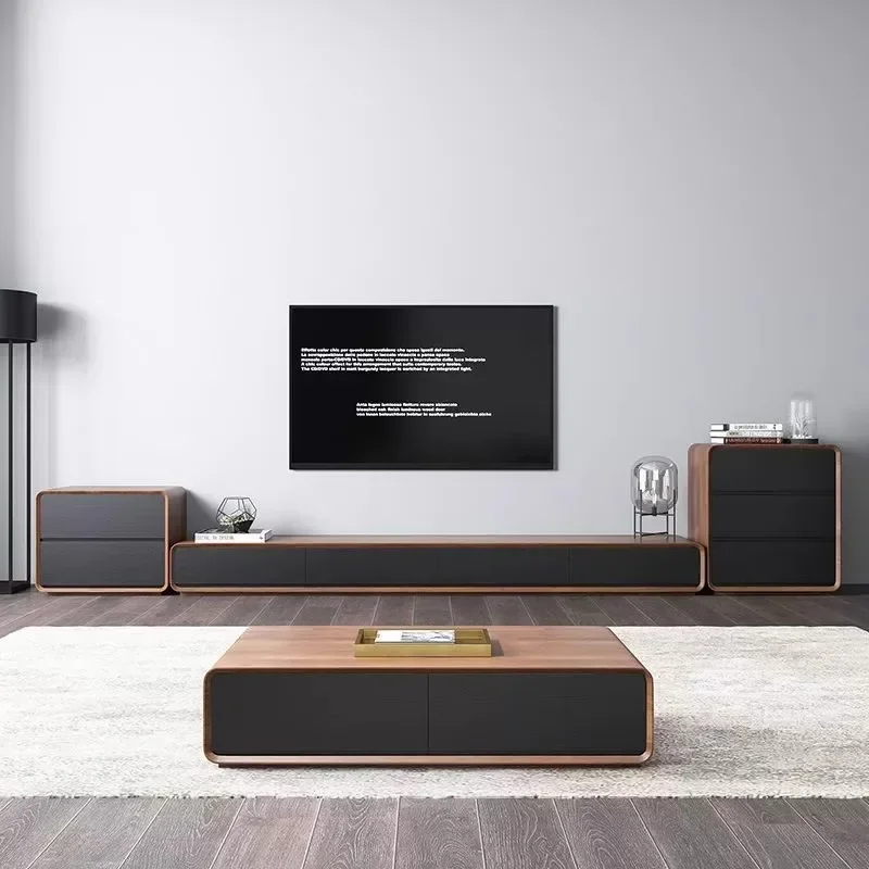 رف أرضي حامل تلفاز فندق عالمي عصري مستطيل كبير الحجم ديكور الغرفة طاولة تلفزيون أثاث صالون التلفزيون