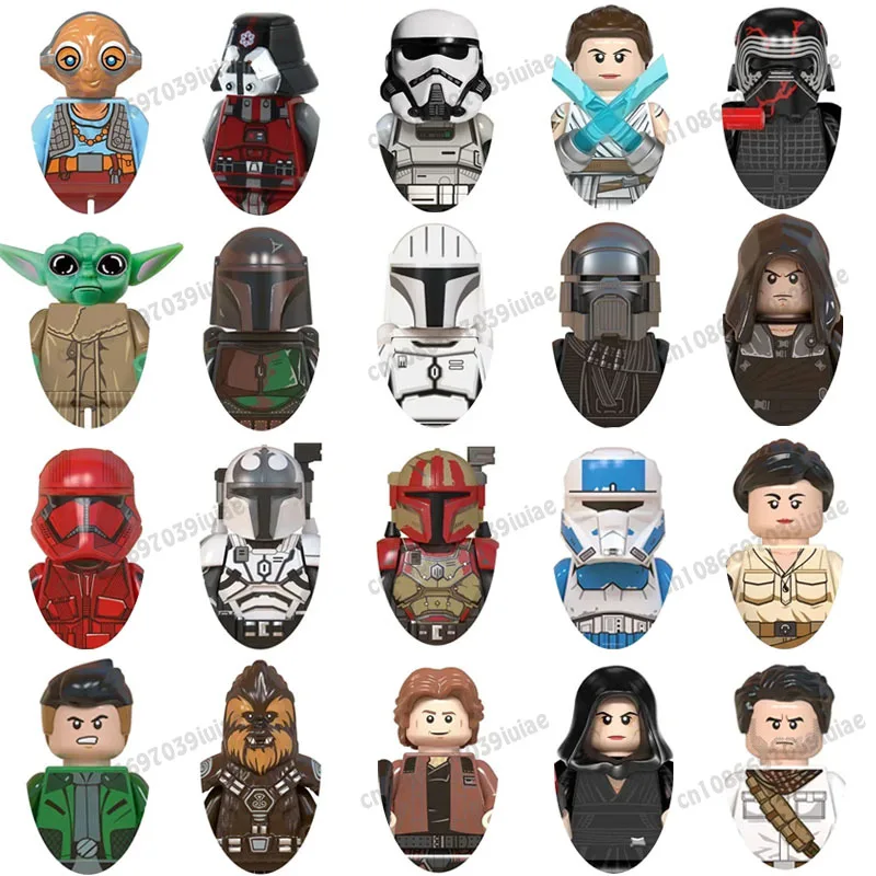 

Star Wars Han Solo Luke Skywalker Darth Vader Robot Figure Toy Bricks Assembling Doll Building Blocks Child Birthday Present