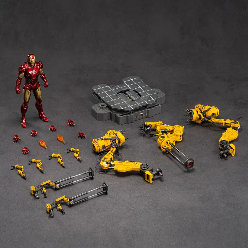 Zd Toys Iron Man Mark 4 Action Figure Suit Up Gantry Set Marvel Iron Man 2 Collectible Model Decoration - view 3