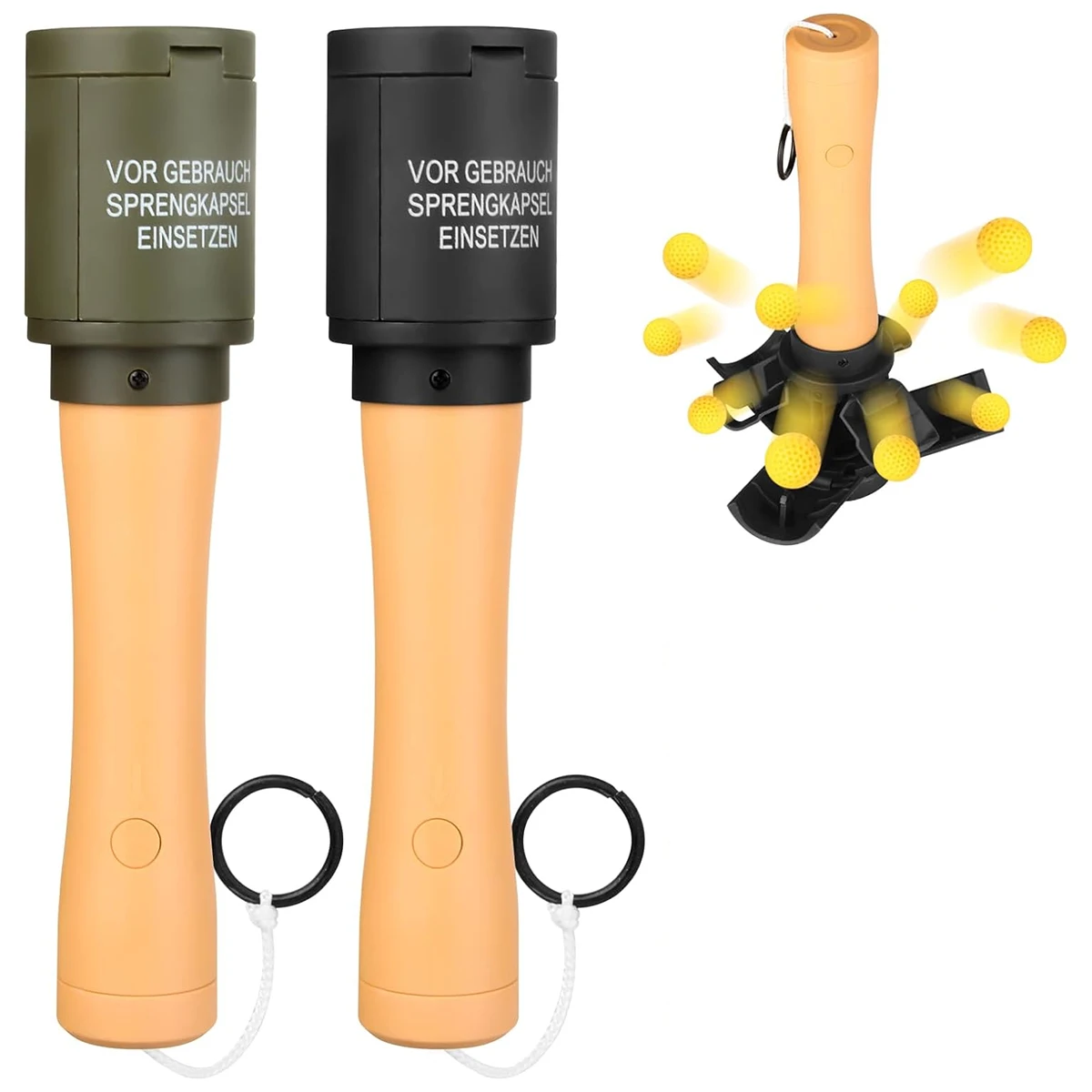 

Игрушечная граната M24, 2 шт., тактический дымовой шашка для CS, тактическая граната для страйкбола и игр на открытом воздухе