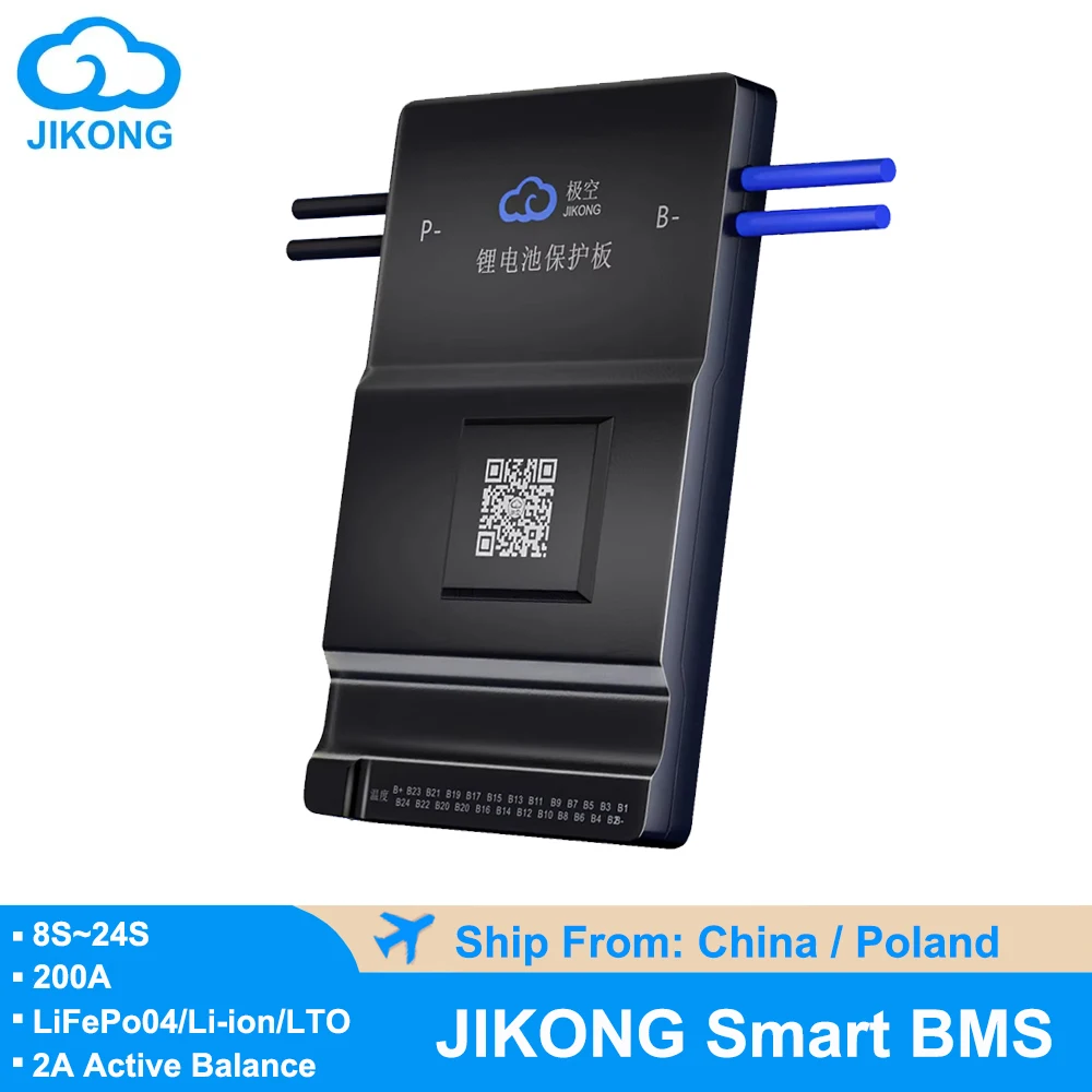 JIKONG Bms Active Balance Heat CAN 8 12S 13S 14S 16S 17S 20S 24S 60A 80A 100A 150A 200A Smart BMS Lifepo4 Li-Ion Lto Balancer