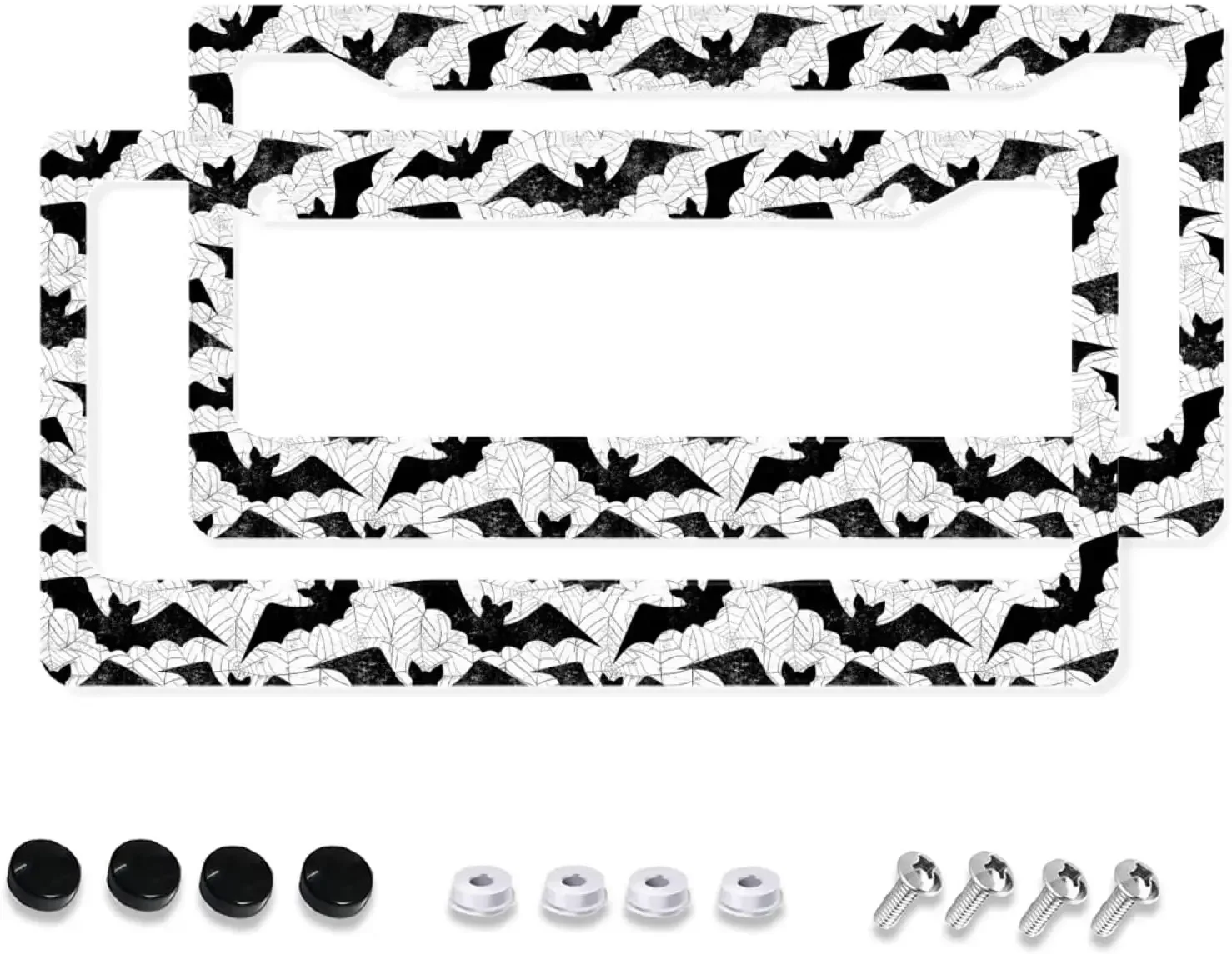 

Рамка для номерного знака с мультяшным животным узором, 2-упаковка держателя номерного знака с 2 отверстиями, рамка для автомобильной бирки для женщин, мужчин, транспортных средств по США