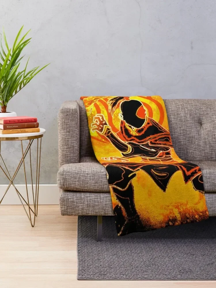 Soul of the Firebender Throw Blanket Sofa Quilt Thermals For Travel For Sofa Thin Loose Blankets