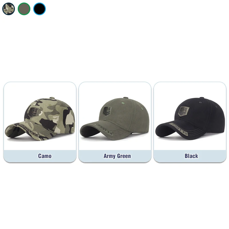 New Men Women Military Enthusiast Soft Top Baseball Cap Unisex Fashion Outdoor Sport Military Cadet Snapback Hat