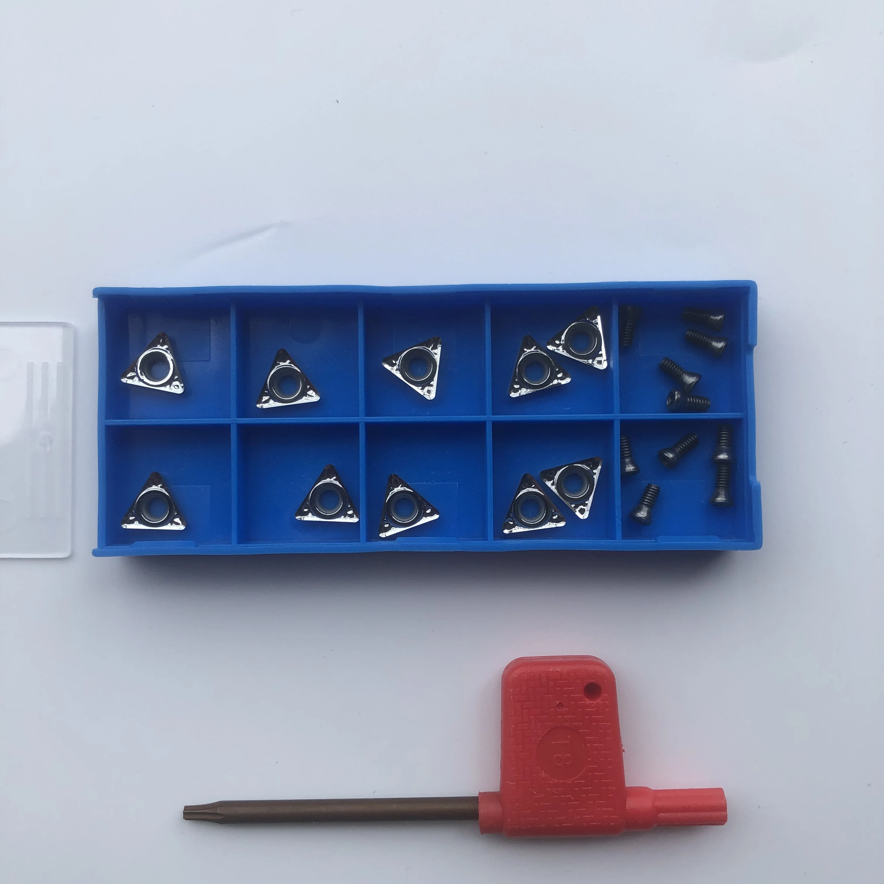 For Auto Repair Tools 10pcs AM8700 Car Disc Lathe Drive Machine Bit(Three Side) Set with Screwdriver Gift Cutting Tips