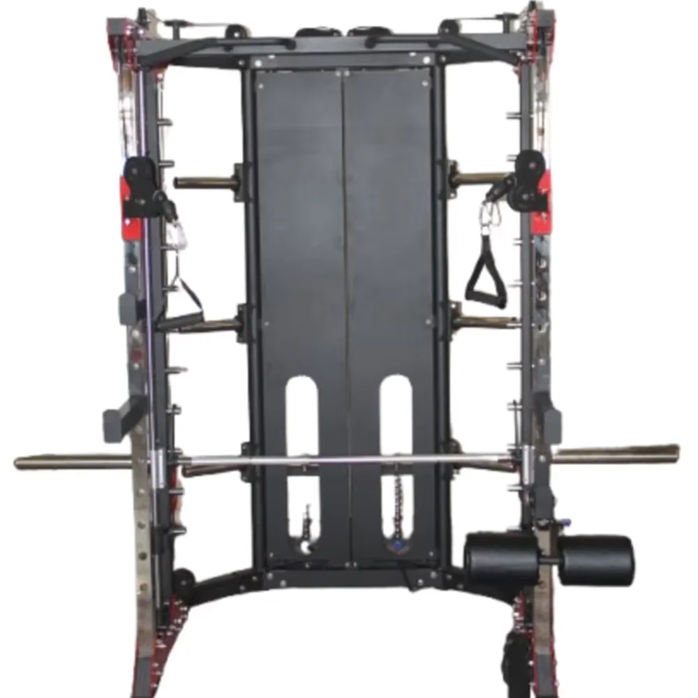 Commercial Professional Power Rack With All-in-One Cable Machine Squat Smith Machine Multi-Function Gym Trainer Plate LoadedNew
