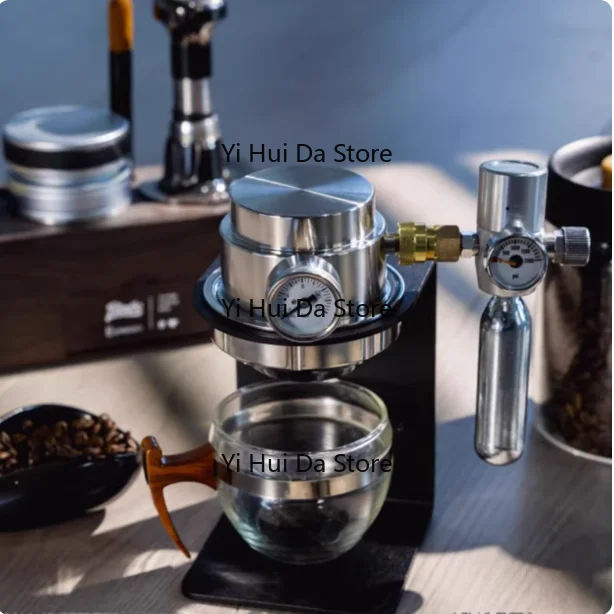 Household small portable espresso machine, handle, pressure extraction, pneumatic coffee machine