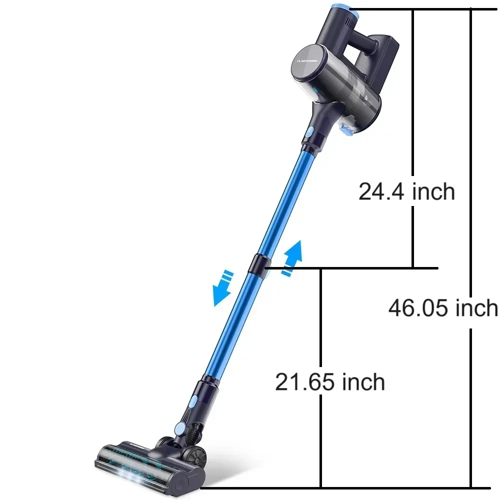 

-Vacuum Cleaner Cordless, 250W Powerful Lightweight Stick Vacuum 6-in-1Up To 45min Runtime With 2000mAh Battery, Handheld Vacuum