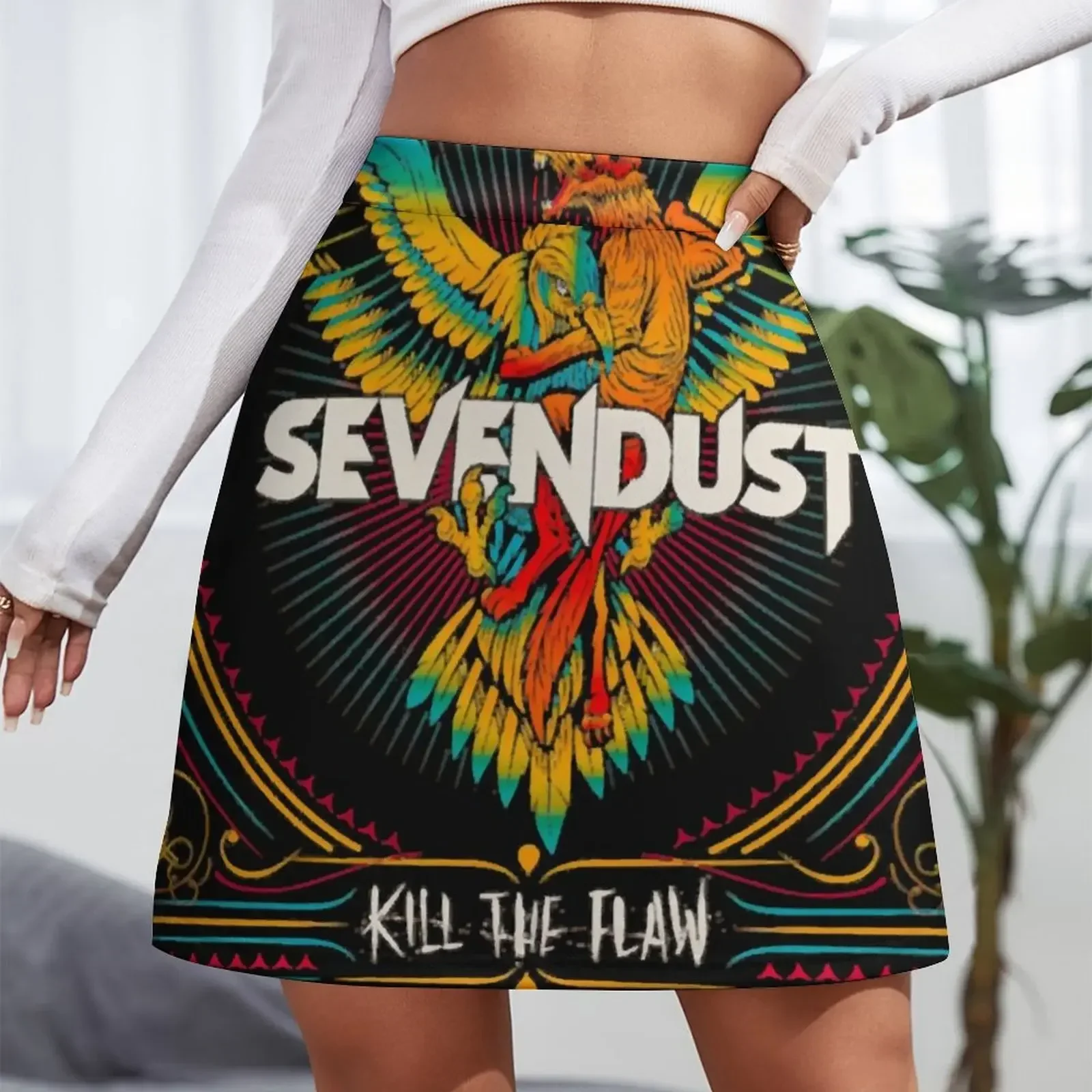 SEVENDUST Band Never waste energy Essential T-Shirt Mini Skirt skirts women's clothing summer 2024 novelties summer clothes