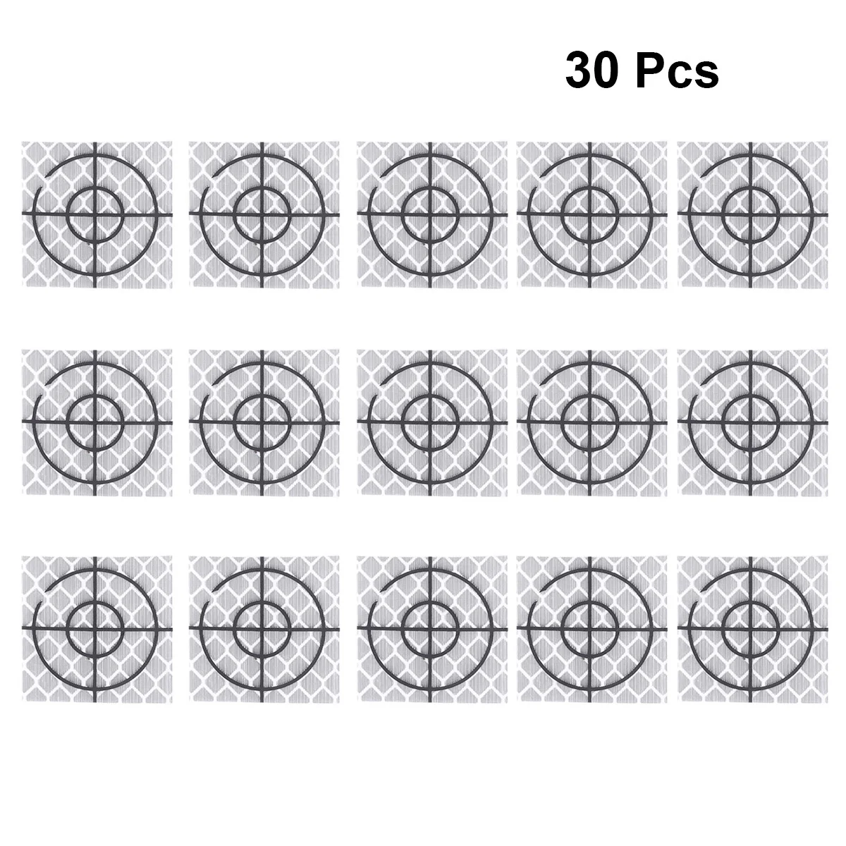 30개 20X20mm 반사 시트 자체 접착식 엔지니어 반사판 건설 측량용 토탈 스테이션 반사판