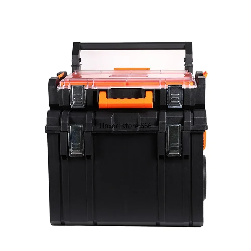 ToughSystem Box Tool Box Wheel with Capacity Large Polymer Packout Tool Box for Tool Storage Rolling