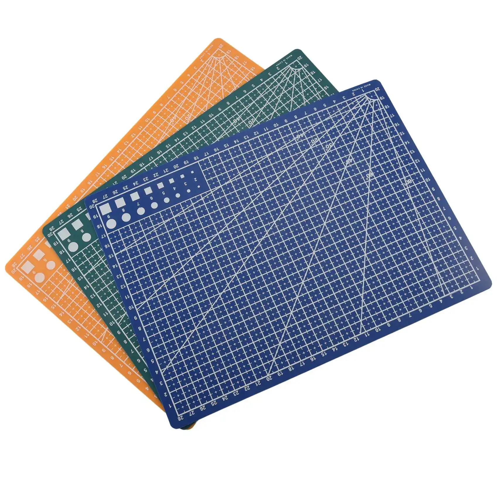 3Pcs A4 Cutting Mat Pad Patchwork Cut Pad Patchwork Tools Diy Tool Cutting Board Double-Sided Self Healing Cutting Pad