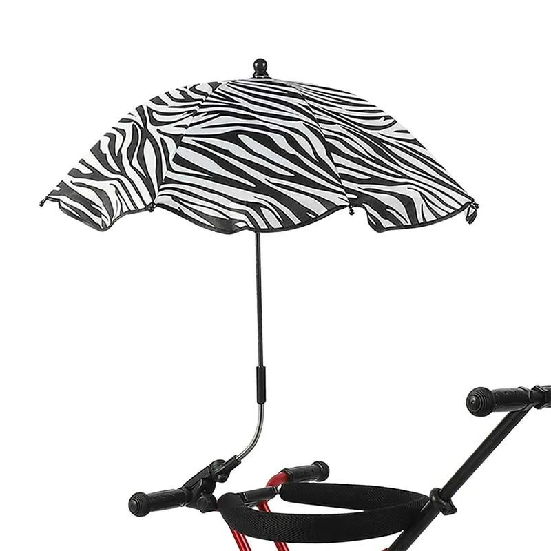 Baby Chair Umbrella With Adjustable Clamp For Beach Chair Uv Protection Umbrella Sunshade For Strollers Wheelchairs Accessories